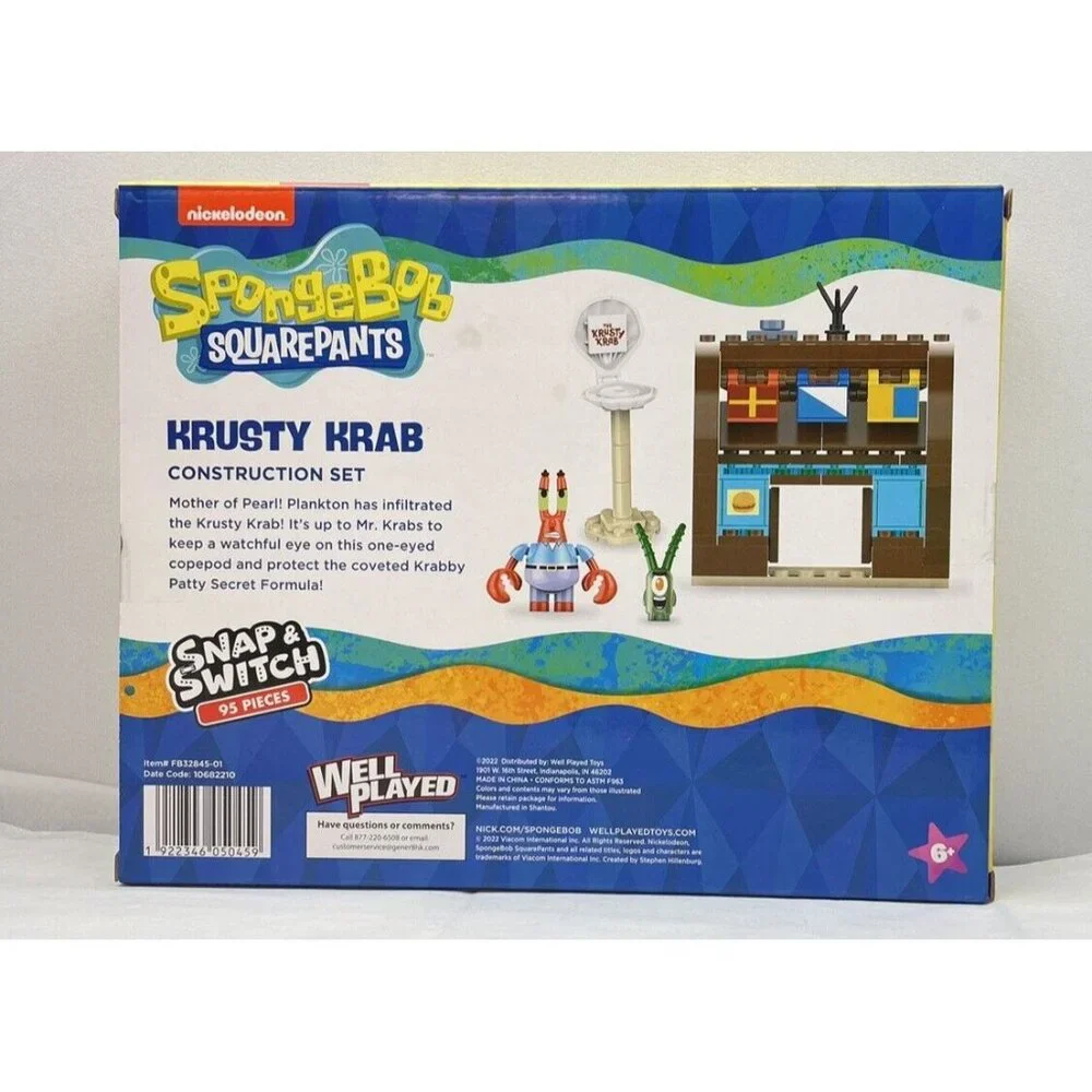 Nickelodeon Spongebob Krusty Krab Construction Set 95 pcs